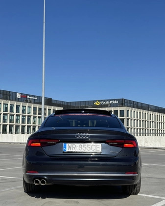 Audi A5 cena 109900 przebieg: 170000, rok produkcji 2017 z Warszawa małe 67
